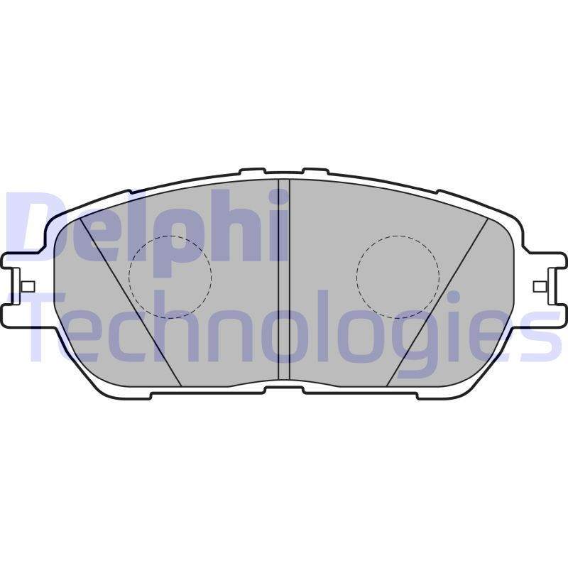 DELPHI LP2132 Pastiglie freno Anteriore per