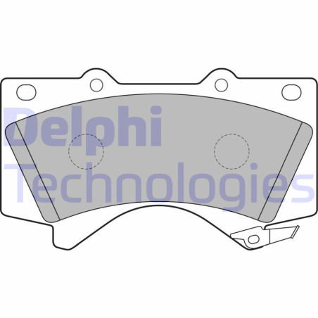 DELPHI LP2134 Brzdové platničky Predné pre