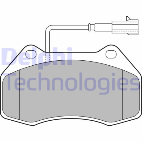 DELPHI LP2136 Pastiglie freno Anteriore per