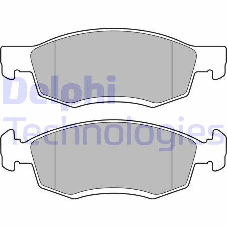 DELPHI LP2137 Brzdové platničky Predné pre