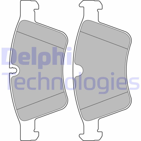 DELPHI LP2139 Plaquettes de frein Avant pour