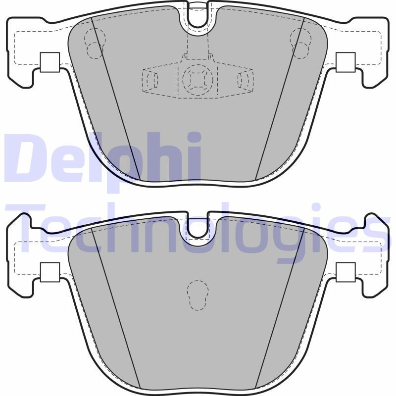 DELPHI LP2141 Pastiglie freno Posteriore per