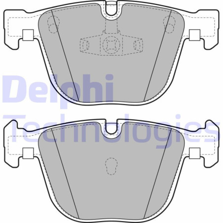 DELPHI LP2141 Plaquettes de frein Arrière pour