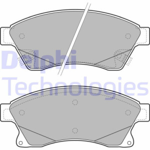DELPHI LP2142 Pastiglie freno Anteriore per