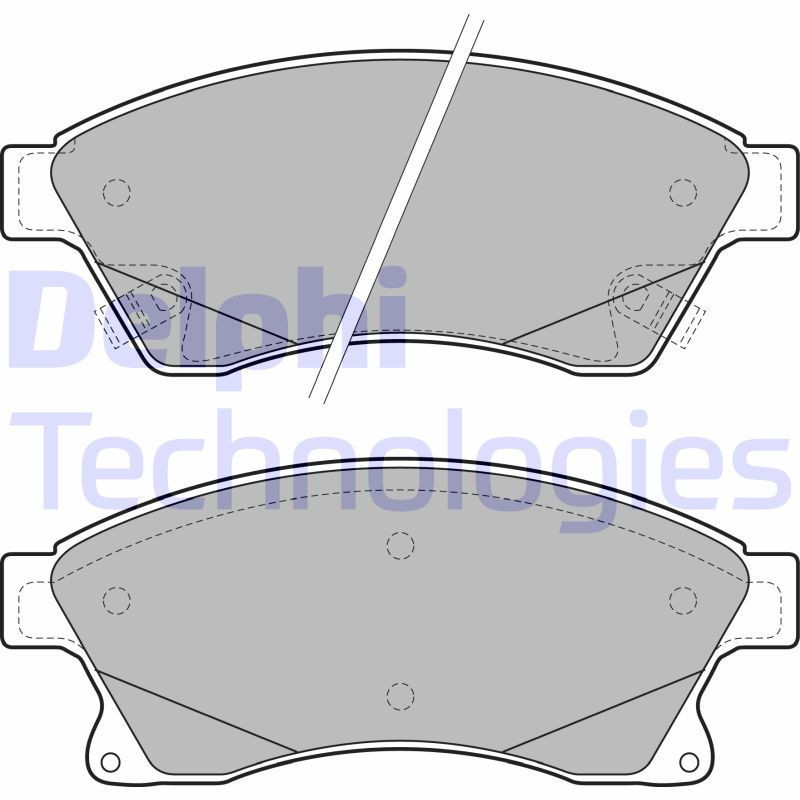 DELPHI LP2142 Pastiglie freno Anteriore per