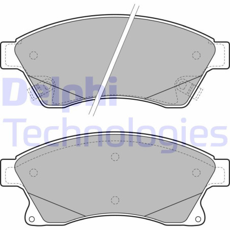DELPHI LP2142 Plaquettes de frein Avant pour
