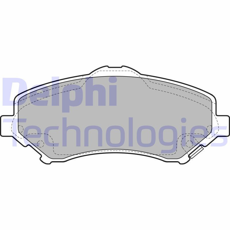 DELPHI LP2143 Plaquettes de frein Avant pour