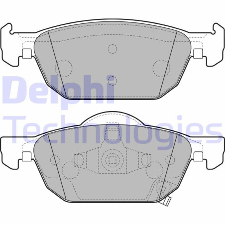 DELPHI LP2144 Plaquettes de frein Avant pour