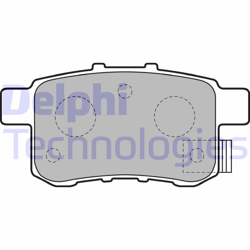 DELPHI LP2145 Brzdové platničky Zadné pre