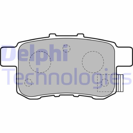 DELPHI LP2145 Pastiglie freno Posteriore per