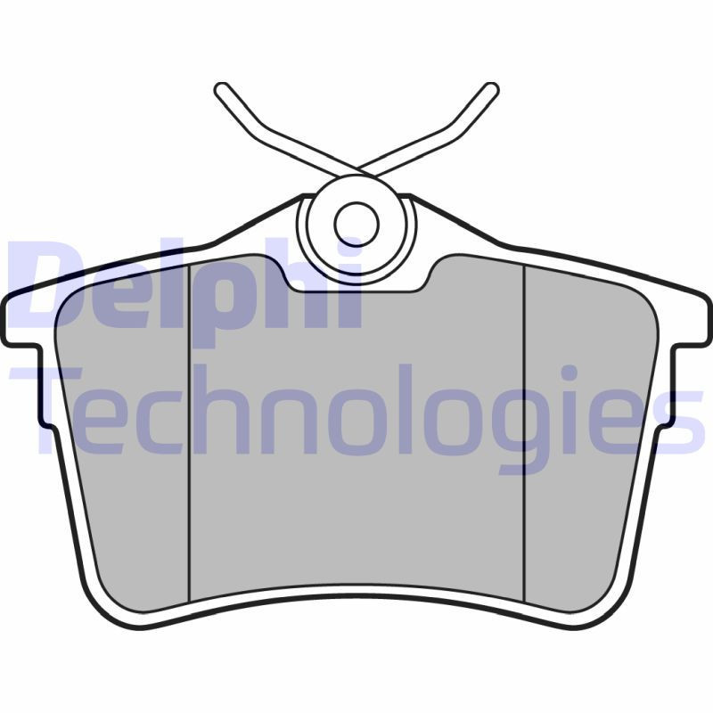 DELPHI LP2147 Pastiglie freno Posteriore per