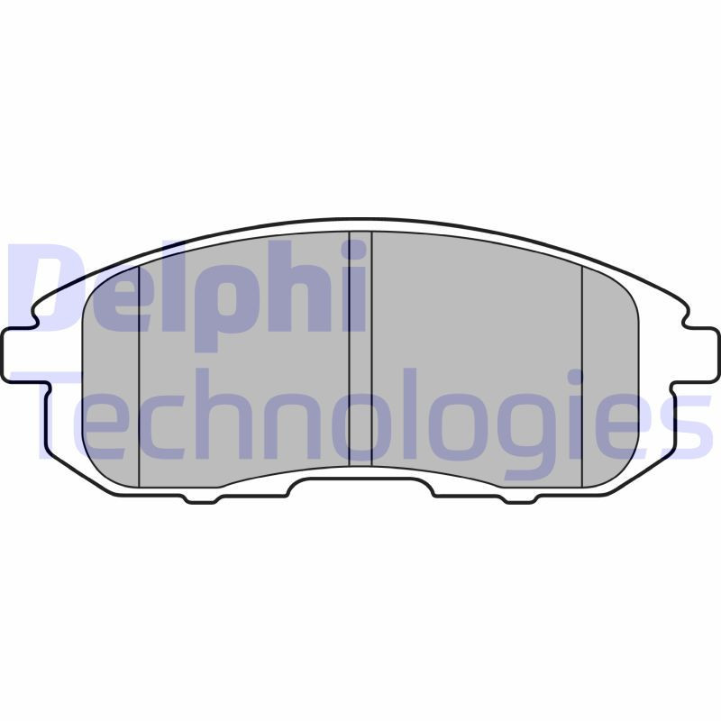 DELPHI LP2148 Brzdové platničky Predné pre