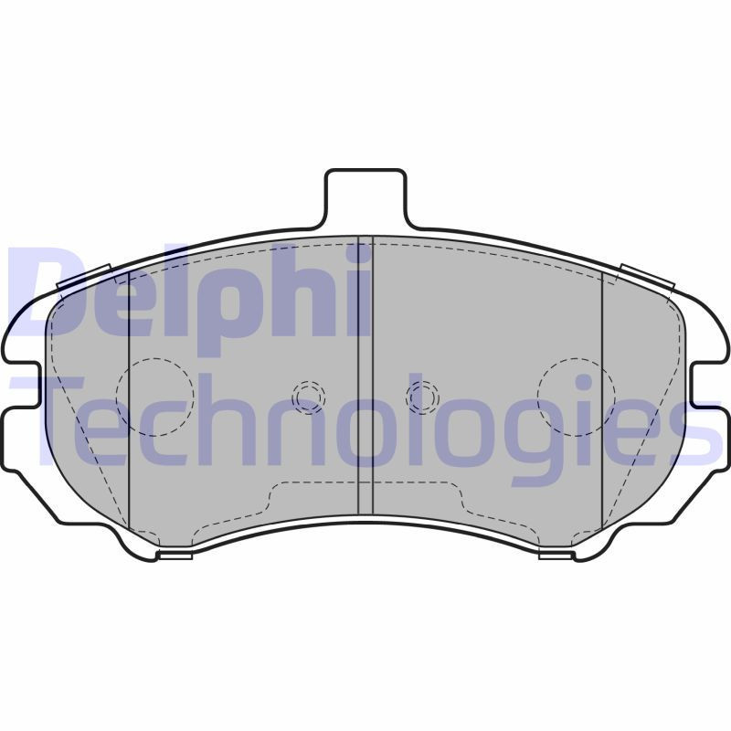 DELPHI LP2150 Brzdové platničky Predné pre