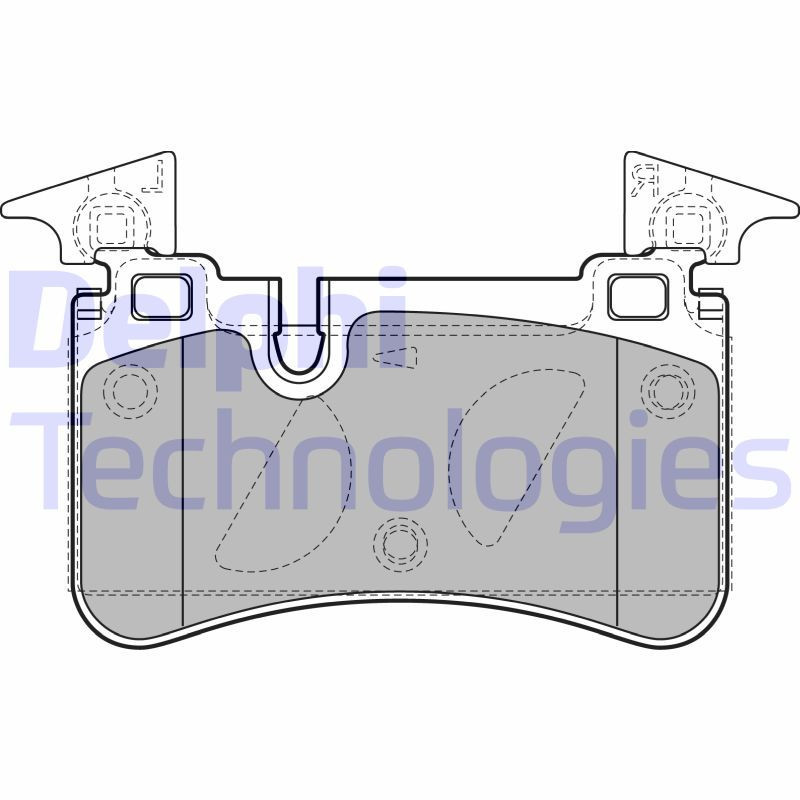 DELPHI LP2151 Brake Pads Set Rear for