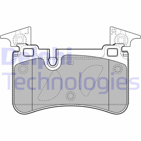 DELPHI LP2151 Brake Pads Set Rear for