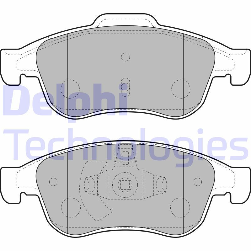 DELPHI LP2152 Pastiglie freno Anteriore per
