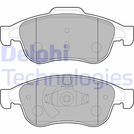 DELPHI LP2152 Pastiglie freno Anteriore per