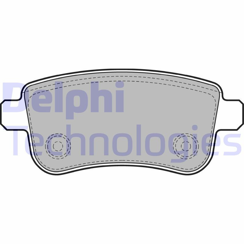 DELPHI LP2153 Brzdové destičky Zadní pro
