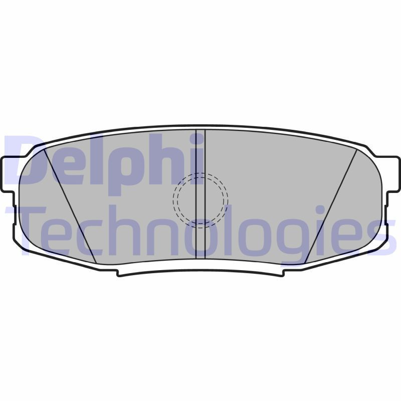 DELPHI LP2154 Pastiglie freno Posteriore per