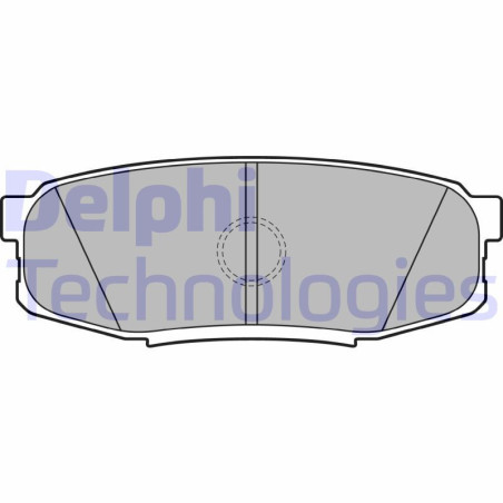DELPHI LP2154 Brzdové platničky Zadné pre