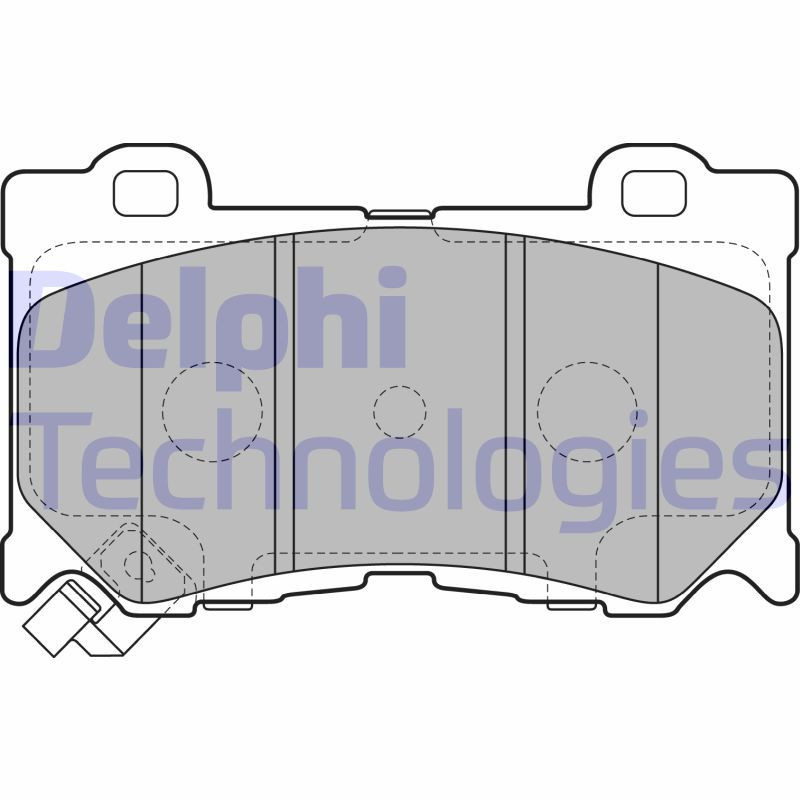DELPHI LP2156 Pastiglie freno Anteriore per