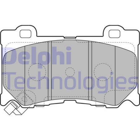 DELPHI LP2156 Klocki hamulcowe Przód dla