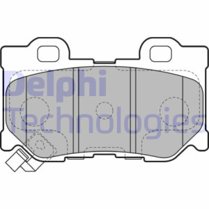 DELPHI LP2157 Brzdové platničky Zadné pre