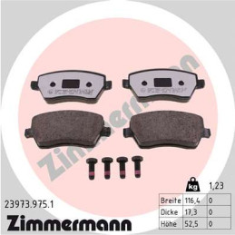 ZIMMERMANN 23973.975.1 Brake Pads