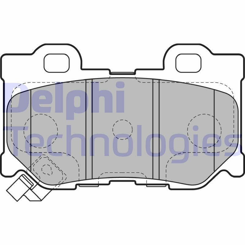 DELPHI LP2157 Pastiglie freno Posteriore per
