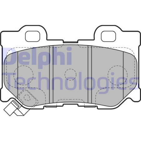 DELPHI LP2157 Klocki hamulcowe Tył dla