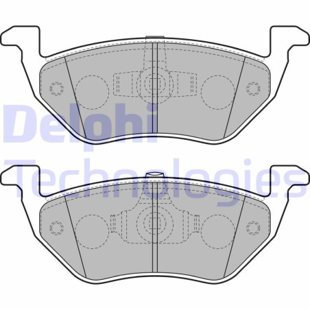 DELPHI LP2158 Pastiglie freno Posteriore per
