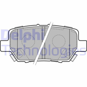 DELPHI LP2160 Brzdové platničky Zadné pre