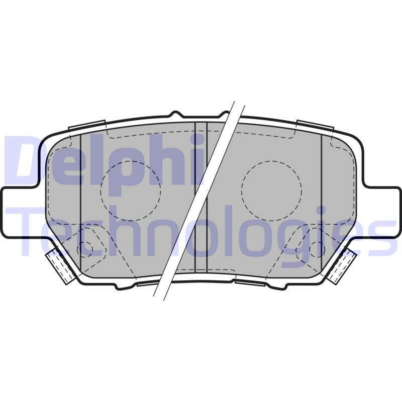 DELPHI LP2160 Klocki hamulcowe Tył dla