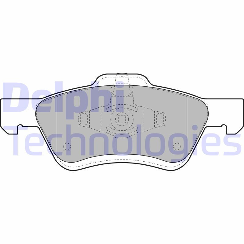 DELPHI LP2161 Brzdové platničky Predné pre