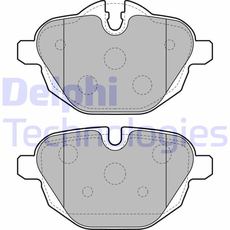 DELPHI LP2162 Pastiglie freno Posteriore per