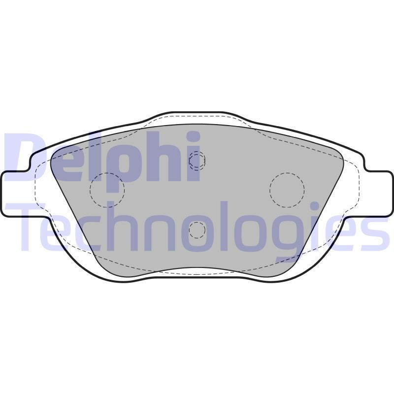 DELPHI LP2164 Pastiglie freno Anteriore per