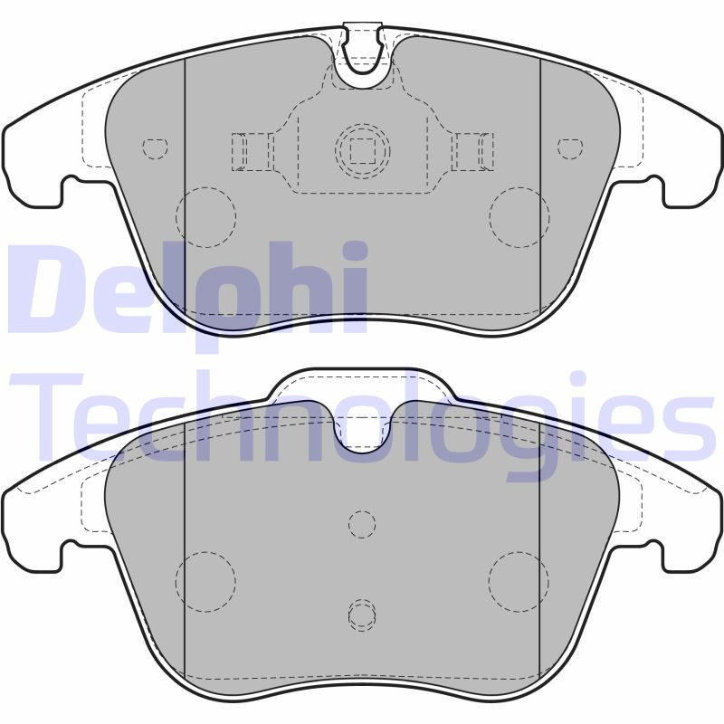DELPHI LP2165 Brzdové platničky Predné pre