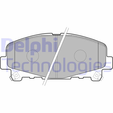 DELPHI LP2166 Klocki hamulcowe Przód dla