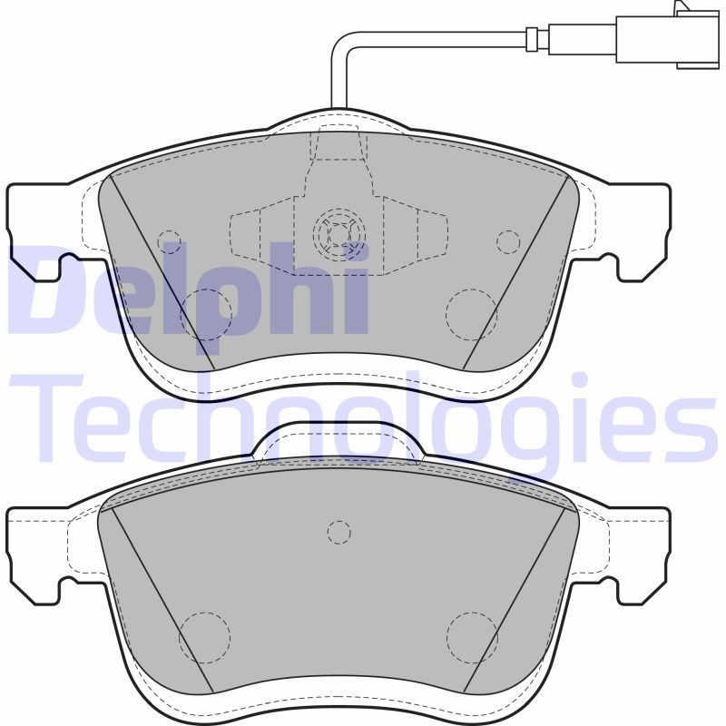 DELPHI LP2168 Plaquettes de frein Avant pour