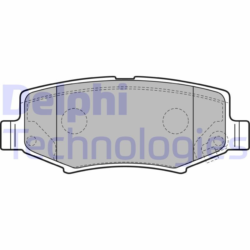 DELPHI LP2172 Brzdové platničky Zadné pre
