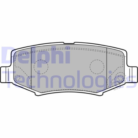 DELPHI LP2172 Brzdové platničky Zadné pre
