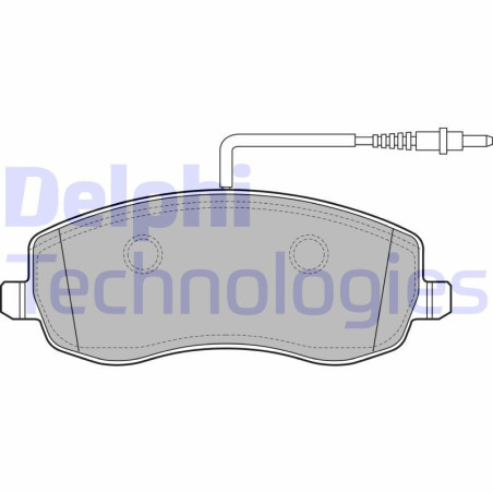 DELPHI LP2173 Pastiglie freno Anteriore per