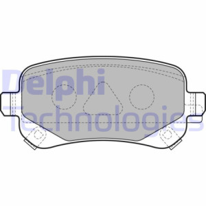 DELPHI LP2174 Brzdové platničky Zadné pre
