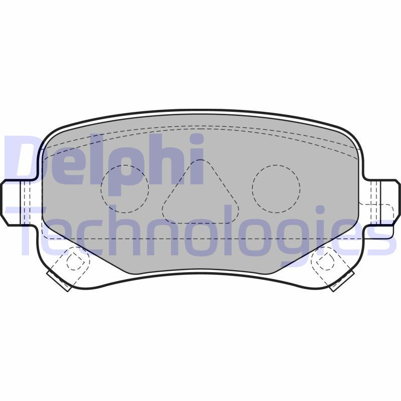 DELPHI LP2174 Brake Pads Set Rear for