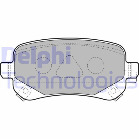 DELPHI LP2174 Pastillas de freno Trasero para