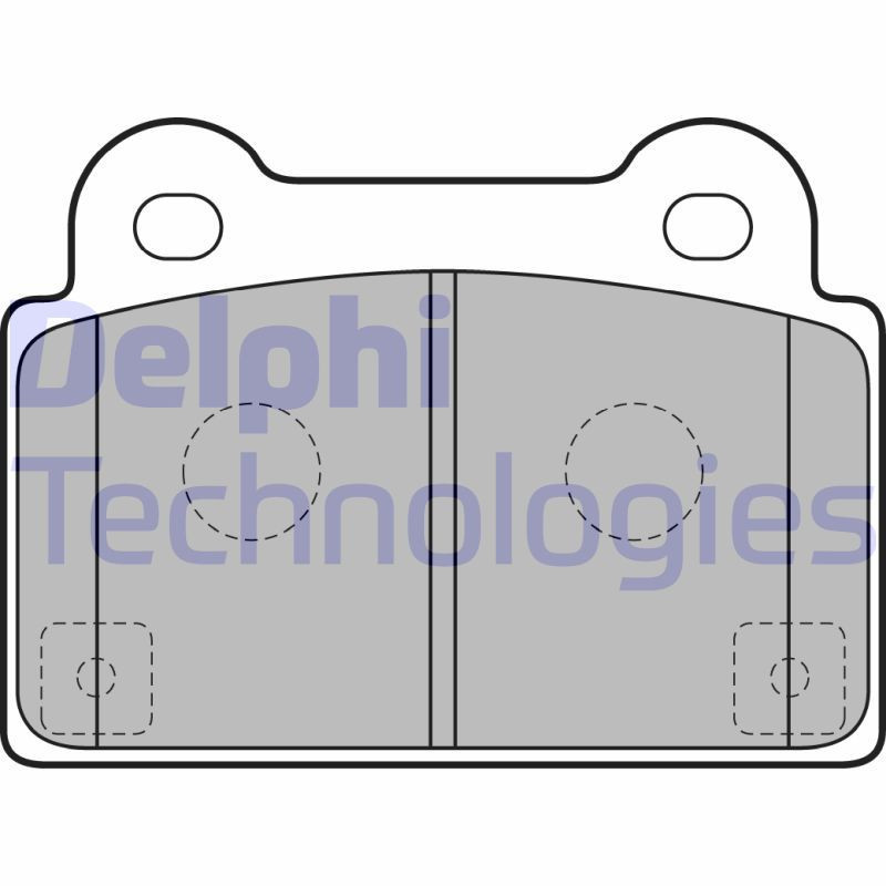 DELPHI LP2177 Brzdové platničky Zadné pre