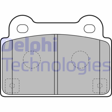 DELPHI LP2177 Brzdové platničky Zadné pre