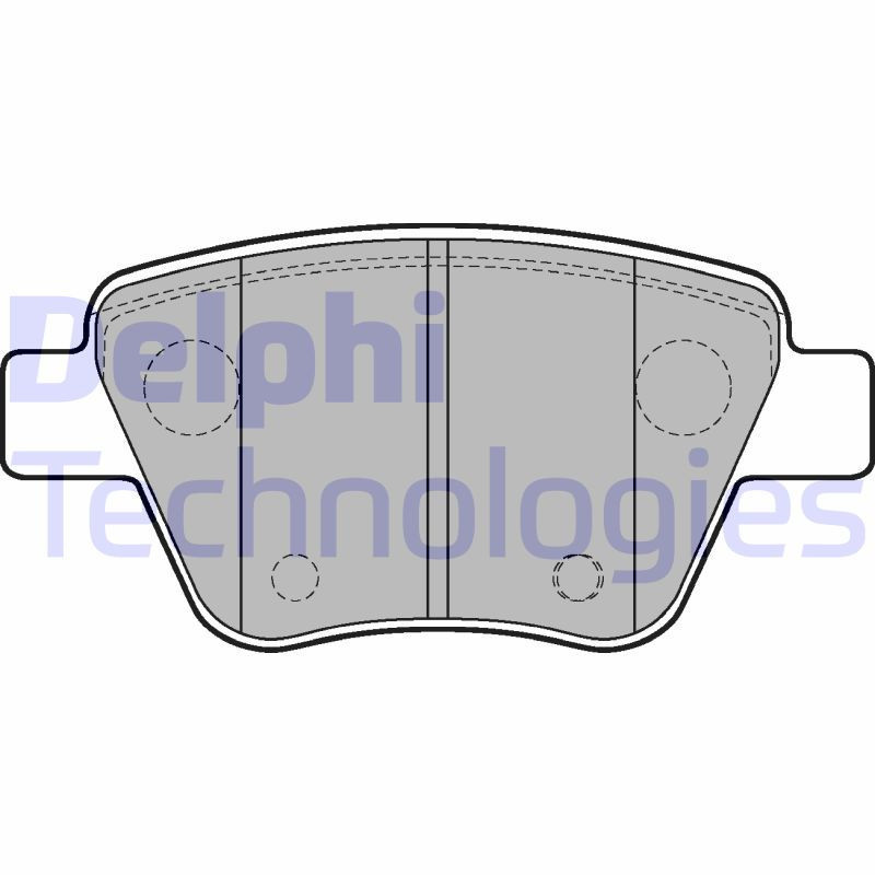 DELPHI LP2178 Klocki hamulcowe Tył dla