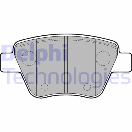 DELPHI LP2178 Pastiglie freno Posteriore per