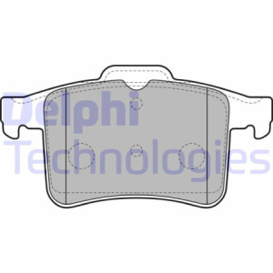 DELPHI LP2179 Pastiglie freno Posteriore per